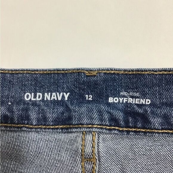 Old Navy Denim Mid Rise Boy Friend Jeans Size 12 - Picture 3 of 10